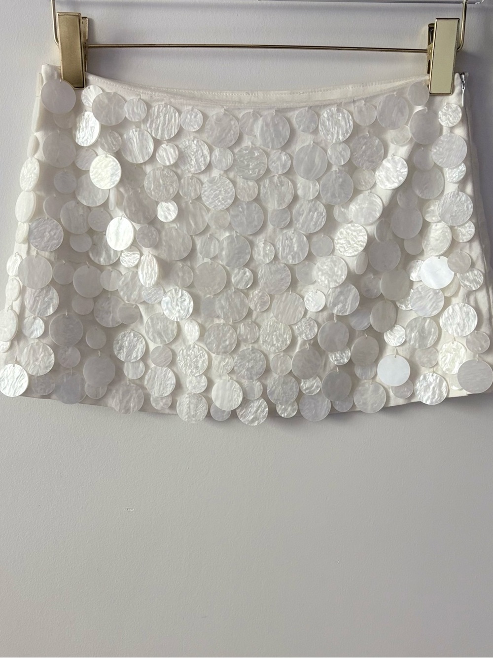 Peppermayo Movie Star Mini Skirt in Pearl - Size 4 - Bridal / Bachelorette - NWT - Picture 2 of 6
